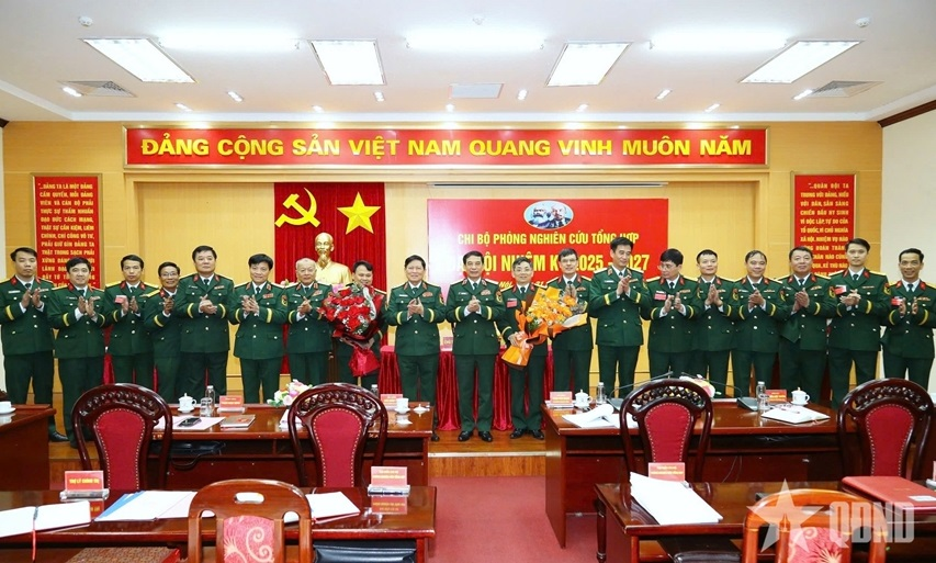 Đại tướng Phan Văn Giang dự Đại hội Chi bộ Phòng Nghiên cứu tổng hợp, Văn phòng Bộ Quốc phòng